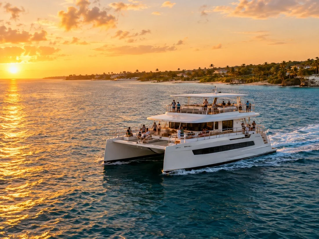 Barbados Coastline Sunset Luxury Cruise